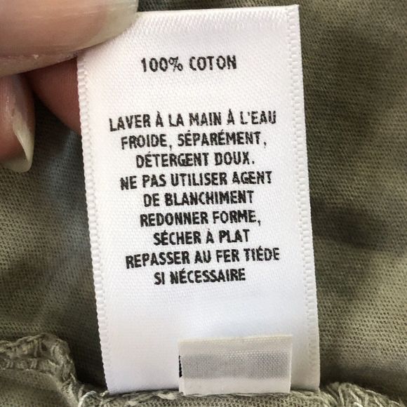 Treasure & Bond  Womens Size Small Cut-Off Sleeve Tank Top Tie Dye Green/White - Picture 5 of 11